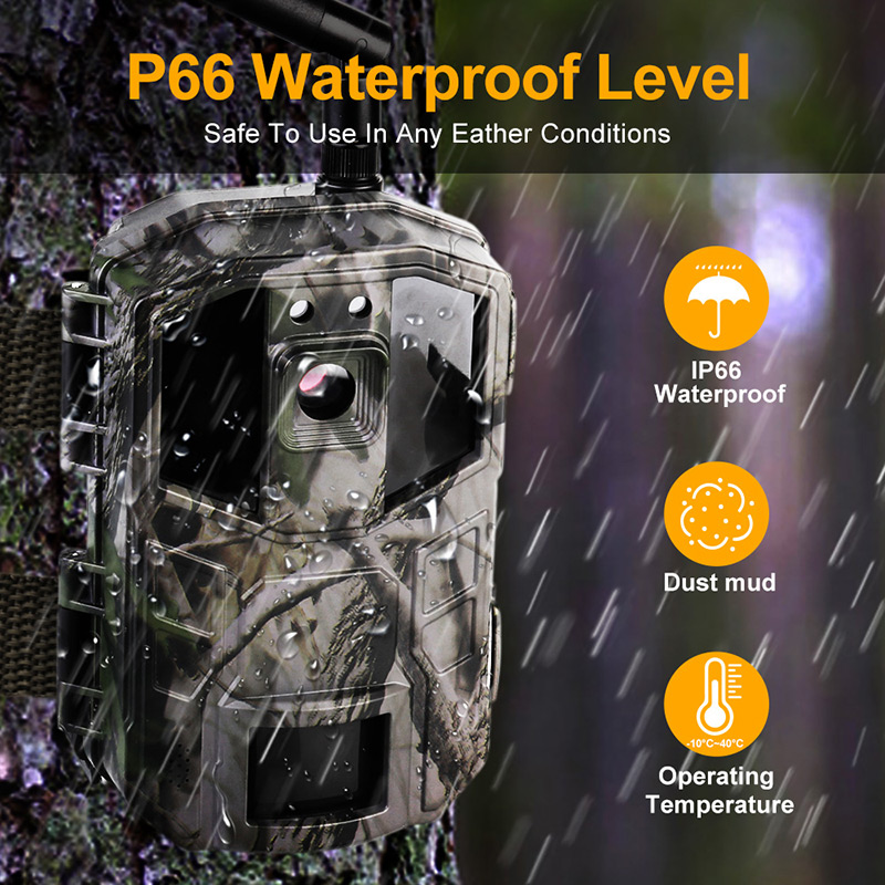 IP66 dustproof and rainproof camera
