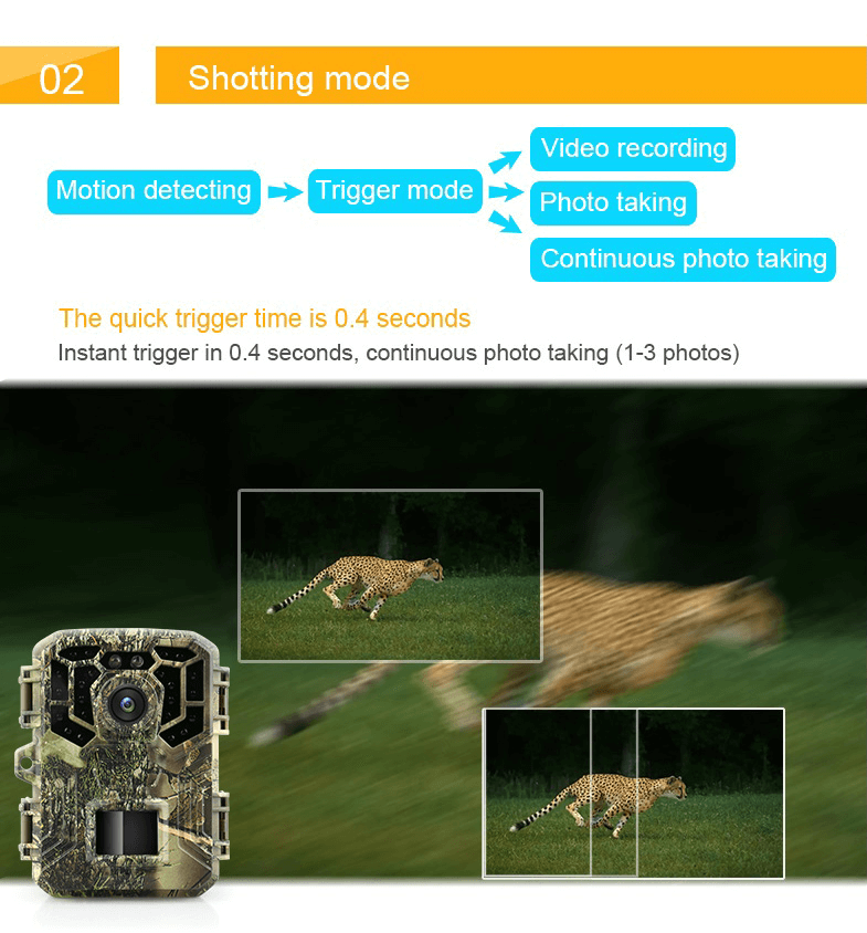 Super fast startup hunting camera