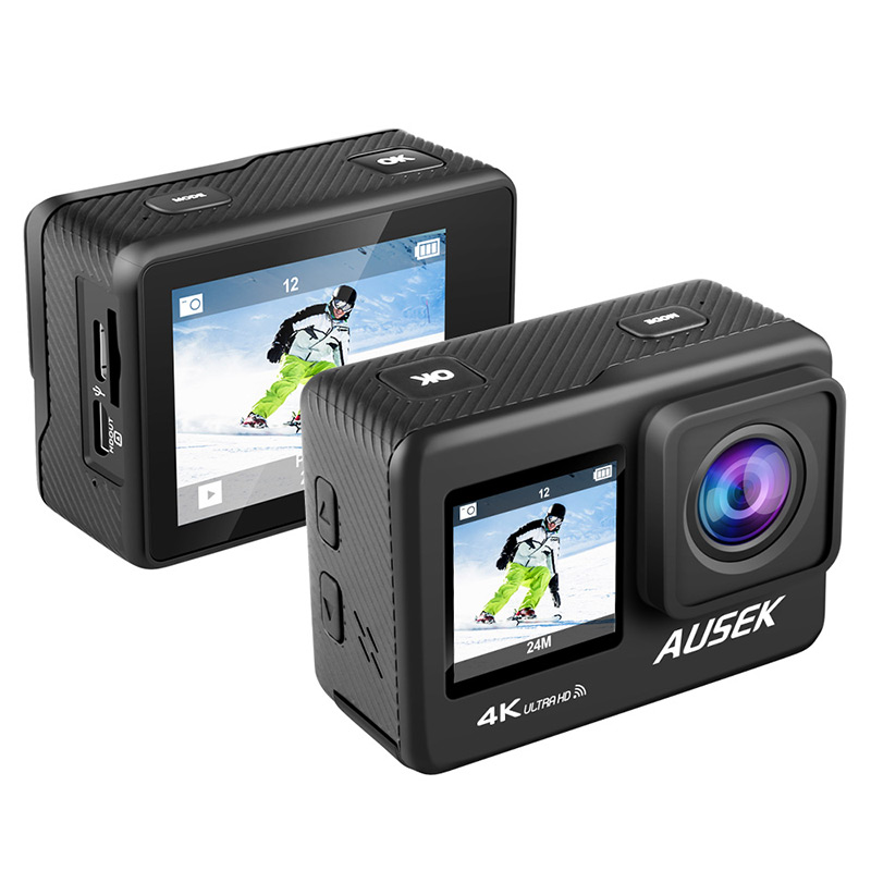 Action Camera 4K/60FPS 24MP Anti-Shake Q60TR