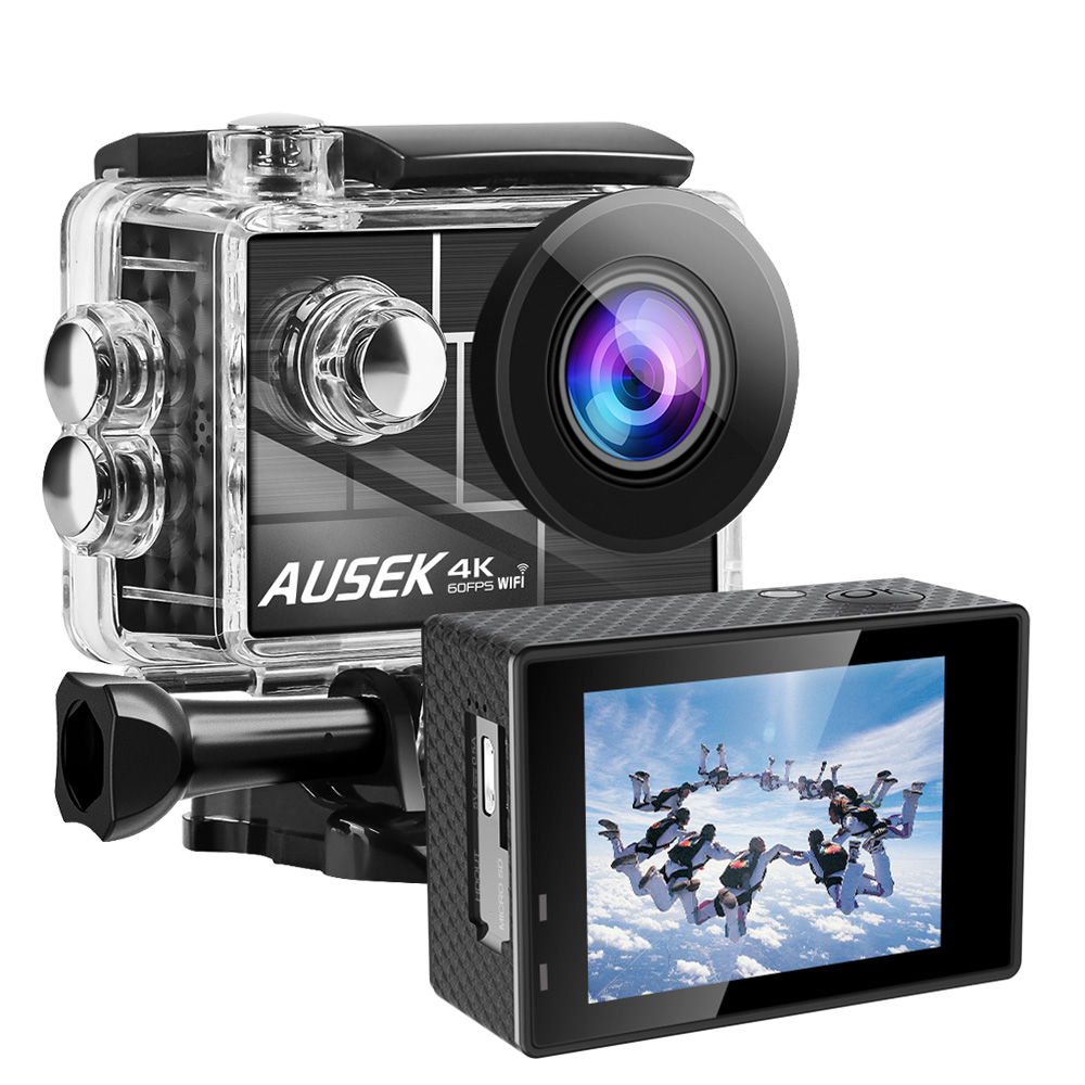 Ausek action camera factory 4k 60fps sports 12M AT-Q44C