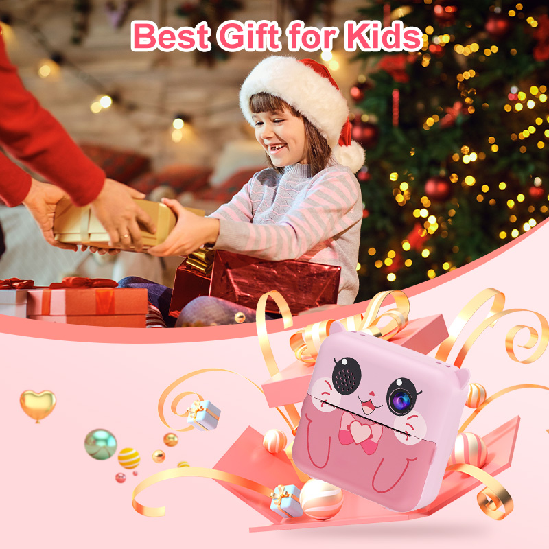 Dual lens cute Kids printing camera AD-G202